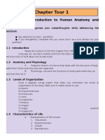 Chapter Tour 1: Chapter 1 - Introduction To Human Anatomy and Physiology