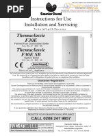 Themaclassic F30E and F30E SB Instructions For Use Installation and Servicing