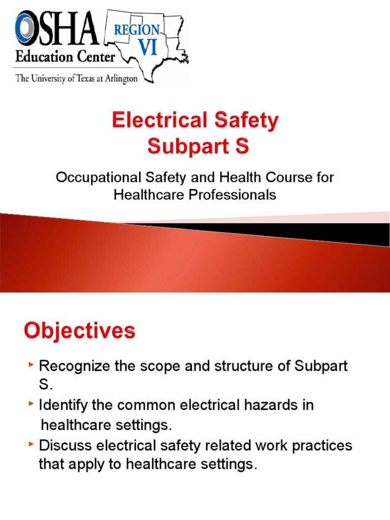 Electrical Safety in Healthcare Settings Recognizing Hazards and