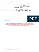 Windows10 Driver Publishing Workflow