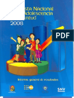 Encuesta Nacional de La Adolescencia y Juventud 2008