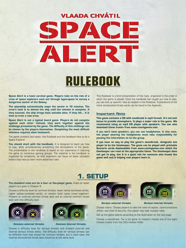 Space Alert Rules En Rocket Laser