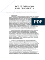 Los Métodos de Evaluación Basados en El Desempeño A Futuro