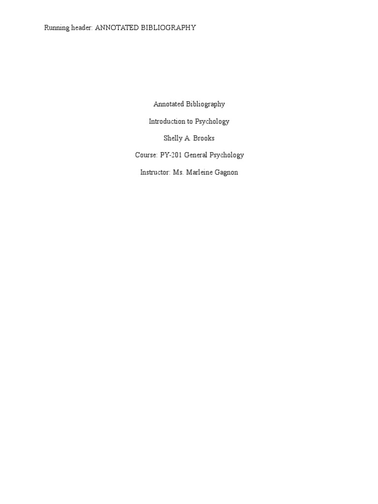 Annotated bibliography example mla picture