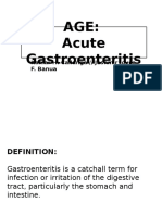 Age: Acute Gastroenteritis: Kamar H. Callanga // Jashmir Joyce F. Banua