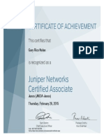 junos certificate  1 