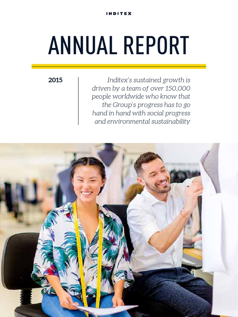 Inditex Annual Report 2015 Web | PDF | Supply Chain | Sustainability