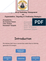 Assignment of Marketing Management On Segmentation, Targeting & Positioning Strategies