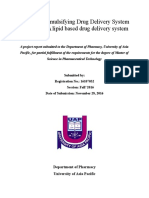 Self Micro Emulsifying Drug Delivery System 