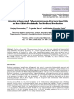 Gmelina Arborea Tabernaemontana Divaricata: and Seed Oils As Non-Edible Feedstocks For Biodiesel Production