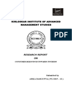 Kirloskar Institute of Advanced Management Studies: Research Report ON