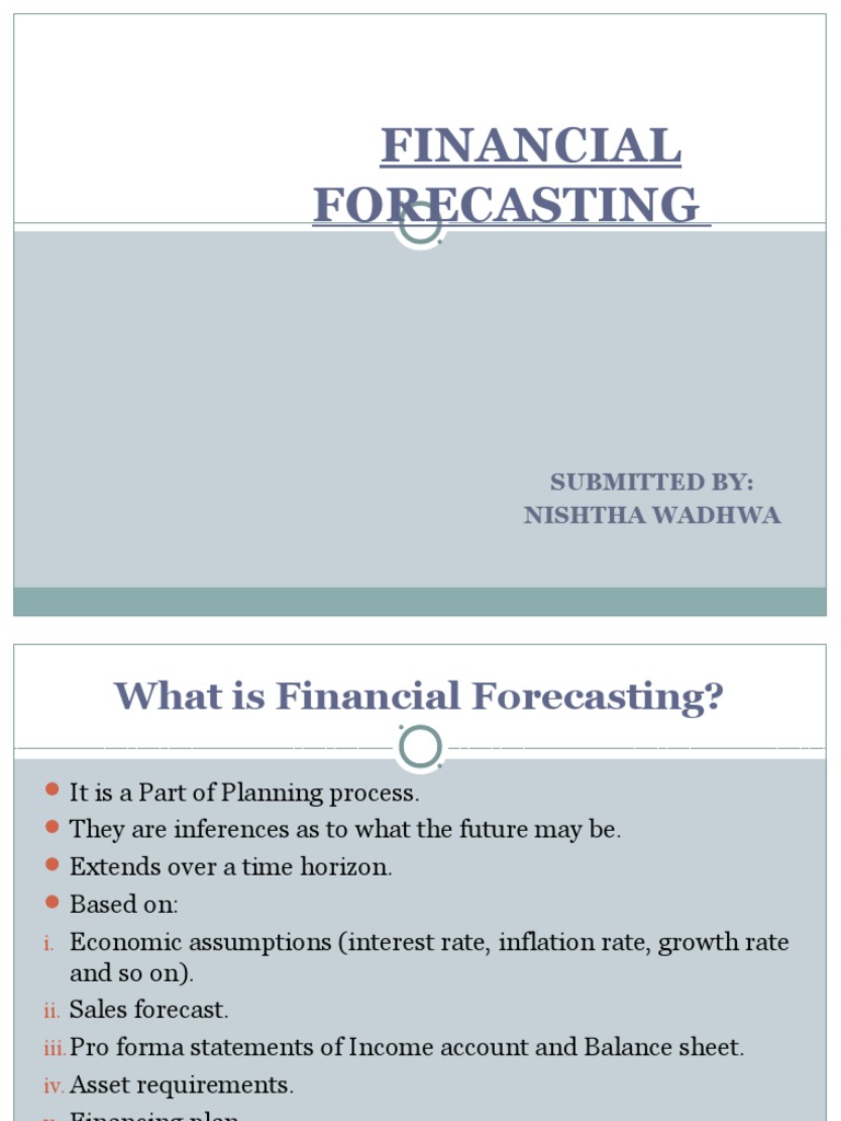 Understanding Financial Forecasting Techniques | PDF | Pro Forma ...