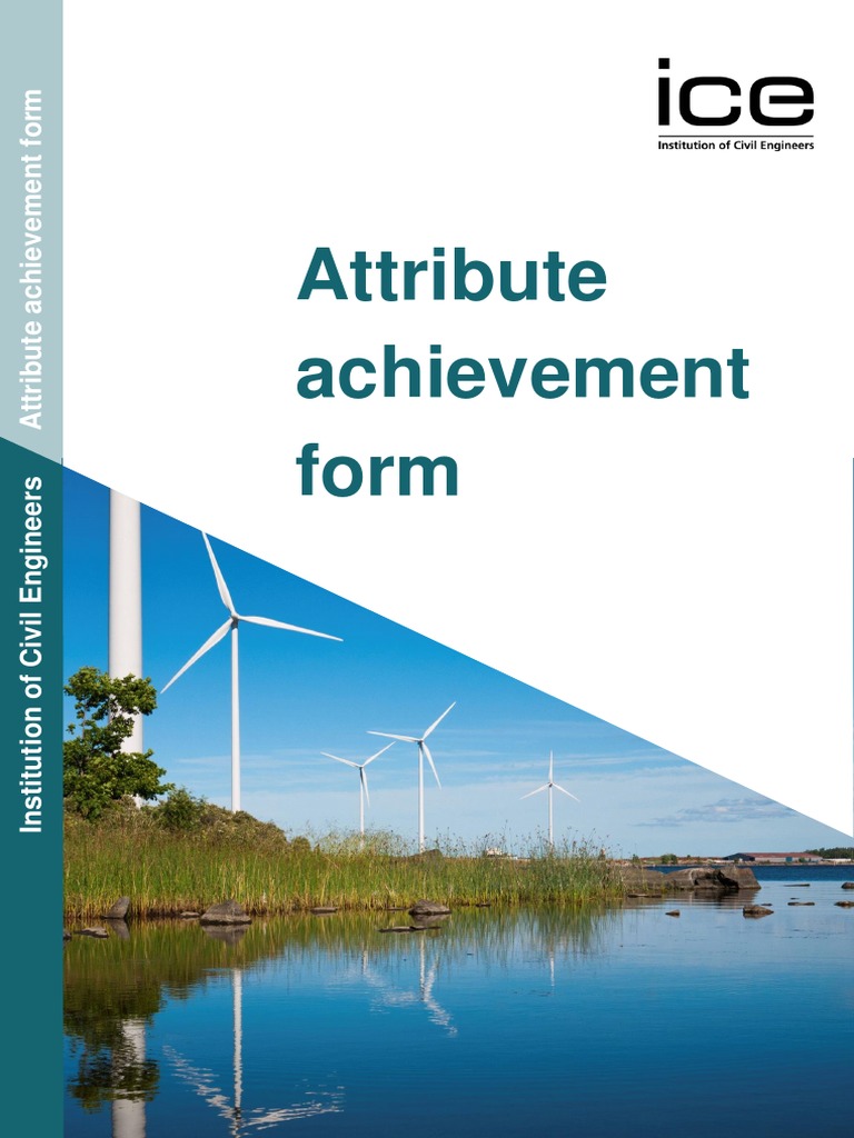 ICE Attribute Achievement Form Guide | PDF | Engineer | Competence ...