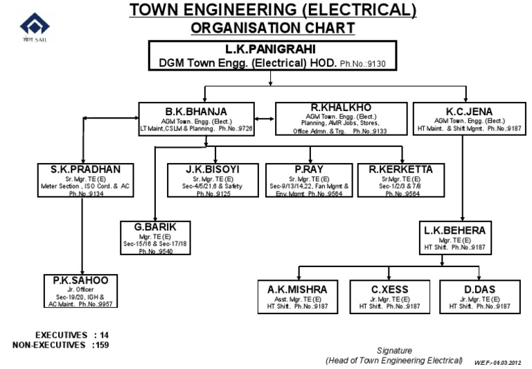 06.03.2012 Organisation Chart | PDF | Computers | Technology & Engineering