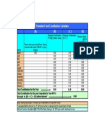 Provident Fund Contribution Calculator (A) (B) (C) (D)