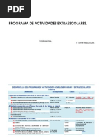 Memoria actividades extraescolares
