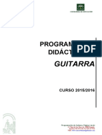 Programacion Didactica de Guitarra 2015-16