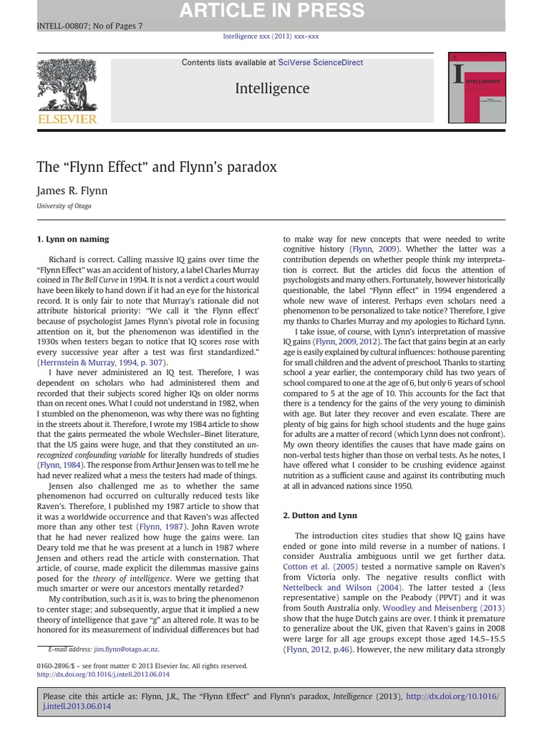 Flynn effect debunked image