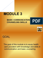 Basic Communication and Counseling Skills