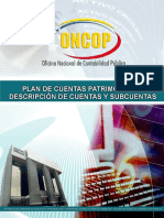 Plan de Cuentas Patrimoniales Descripcion de Cuentas y Subcuentas 30062016 Final