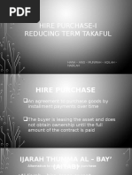 Hire Purchase-i Reducing Term Takaful