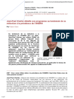 Dépêche AEF  Jean-Paul Charlez détaille son programme au lendemain de sa réélection à la présidence de l¹ANDRH (3)