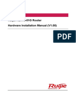 Ruijie RSR10-01G Series Installation Manual PDF