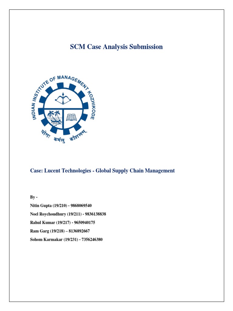 Lucent Technologies Supply Chain Evolution | PDF | Supply Chain ...
