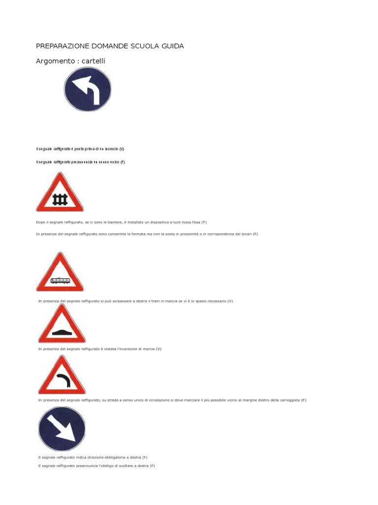 Preparazione Domande Scuola Guida