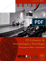 Antropología y Sociología - 2012