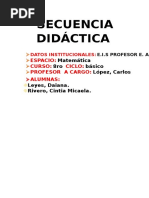 Secuencia Didáctica Sobre Clasificación de Triángulos