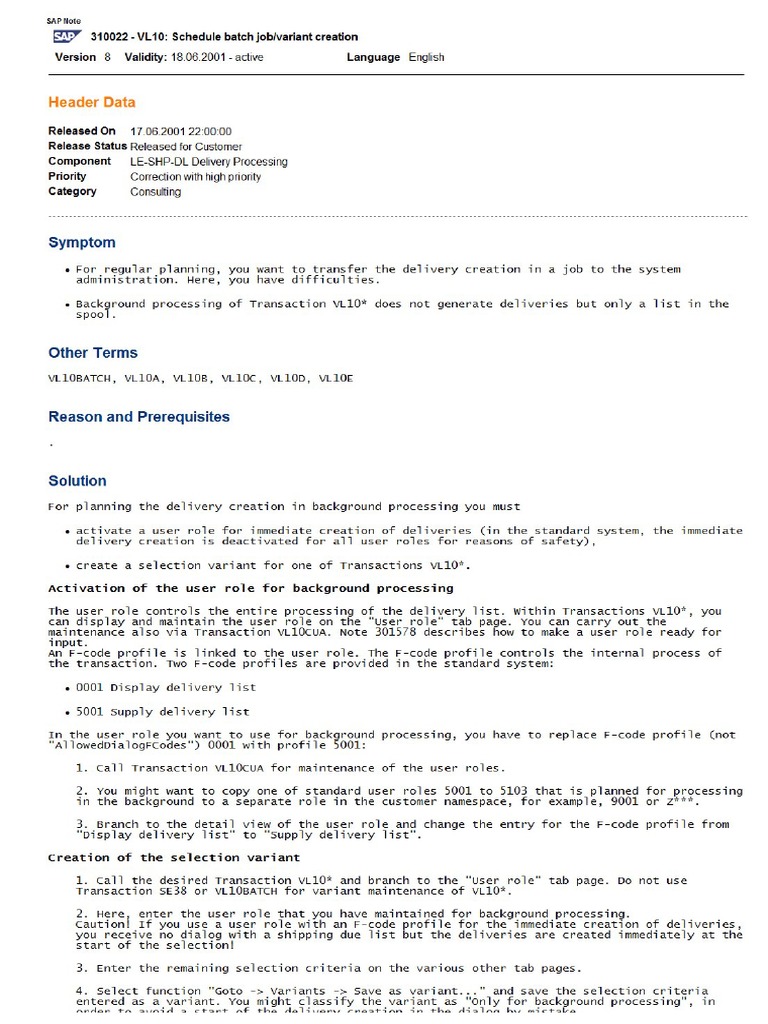 Delivery Batchcreationnotes 310022 Pdf