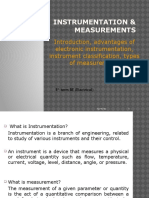 Introduction, Advantages of Electronic Instrumentation, Instrument Classification, Types of Measurement