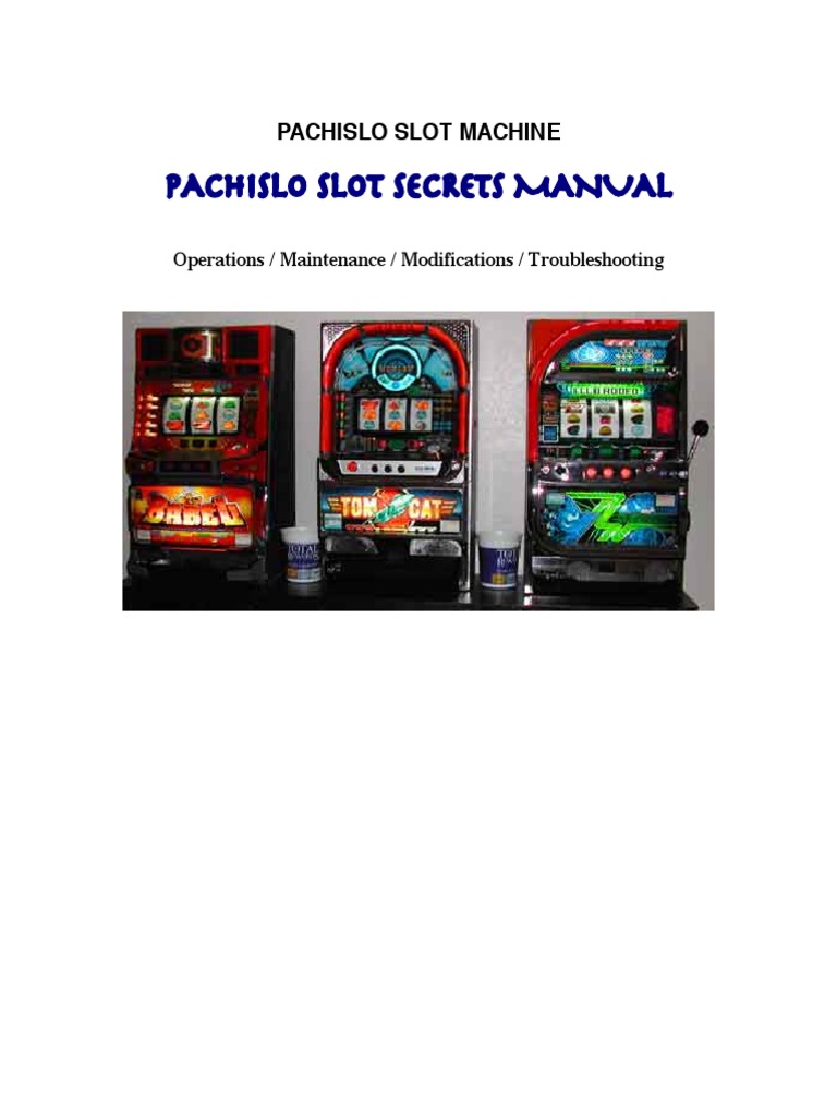 Pachislo Manual | Slot Machine | Electrical Connector
