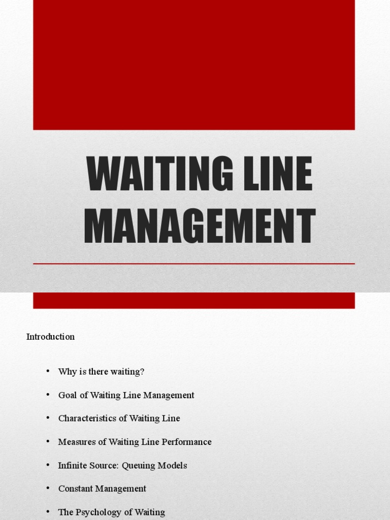 Effective Waiting Line Management Strategies | PDF | Demand | Point Of Sale