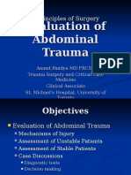 Evaluation of Abdominal Trauma