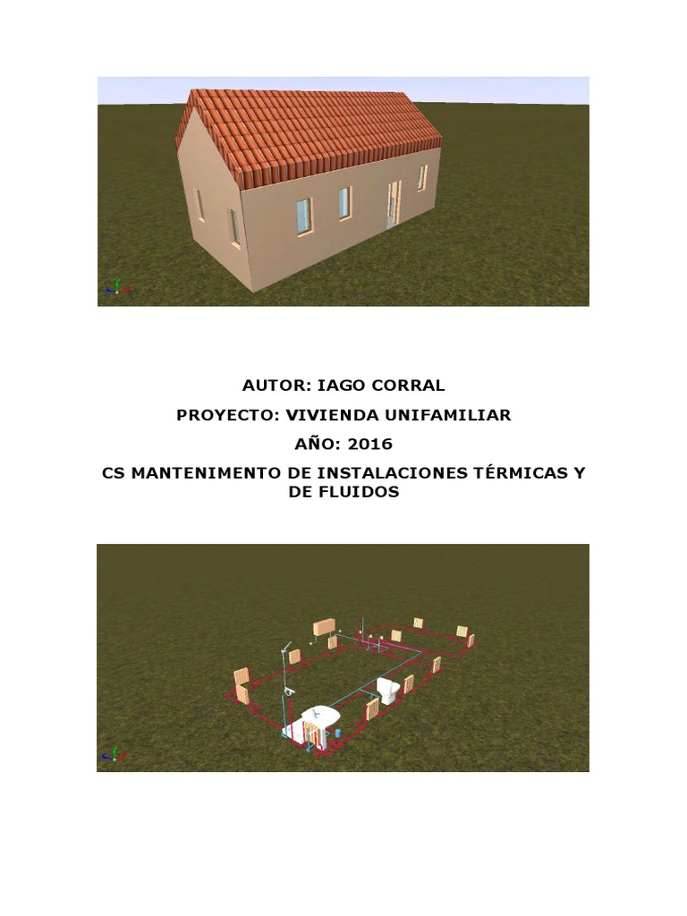 Proyecto de Una Vivienda Unifamiliar | PDF | Caldera | Hvac