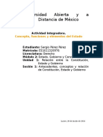 Antecedentes, Conceptos y Relación de Constitución, Estado y Gobierno