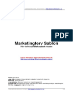 Marketing Terv Minta Marketing Terv Sablon Bemutato 130102171605 Phpapp01 PDF