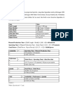 Calculate OEE from Production Data