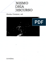 Colaizzi, Giulia - Feminismo y Teoría Del Discurso