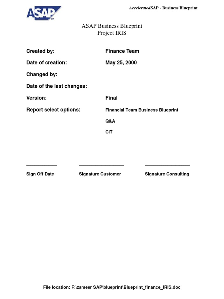 Sap Fico Blueprinting Invoice Payments