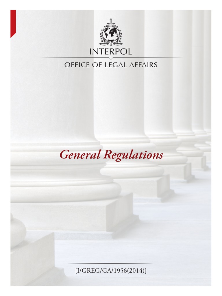 INTERPOL General Regulations Overview | PDF | United Nations General ...