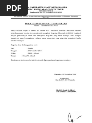 19 Contoh Surat Rekomendasi Untuk Mengikuti Lomba Kumpulan Contoh Surat 