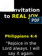 An Invitation To Real Joy