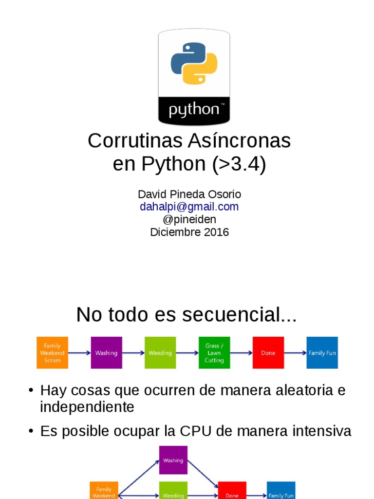 Corrutinas Asíncronas en Python | PDF | Python (lenguaje de ...