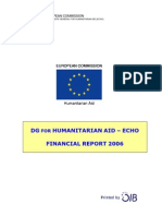 DG Humanitarian Aid - Echo Financial Report 2006: European Commission