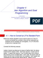 CH 04 Simplex Algorithm and Goal Programming