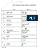 Proofreading Marks Handout