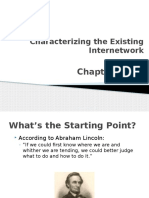 Characterizing The Existing Internetwork: Chapter Three